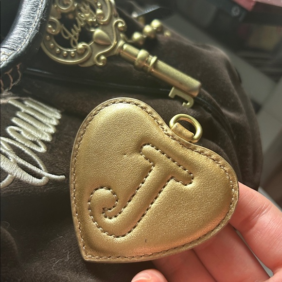 Juicy Couture Black Suede Logo Shoulder Bag - Picture 5 of 6